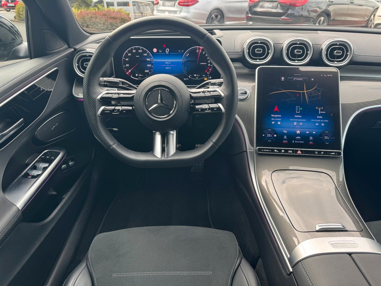 Λιμουζίνα/ Sedan Mercedes-Benz C 400e 4M AMG+HUD+RFK+TotW+Ambiente+Night: φωτογραφία 16