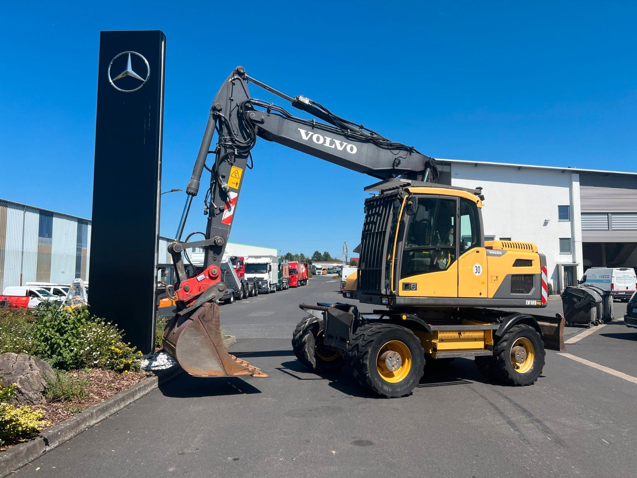 Volvo EW160D / 2014 / 1xTieflöffel / Forstschutzgitter - Τροχοφόρος εκσκαφέας: φωτογραφία 1 Volvo EW160D / 2014 / 1xTieflöffel / Forstschutzgitter - Τροχοφόρος εκσκαφέας: φωτογραφία 1