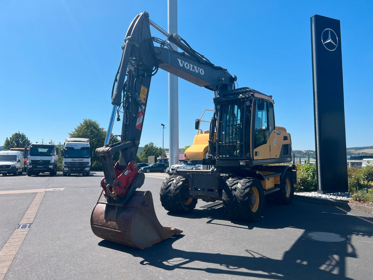 Τροχοφόρος εκσκαφέας Volvo EW160D / 2014 / 1xTieflöffel / Forstschutzgitter: φωτογραφία 10