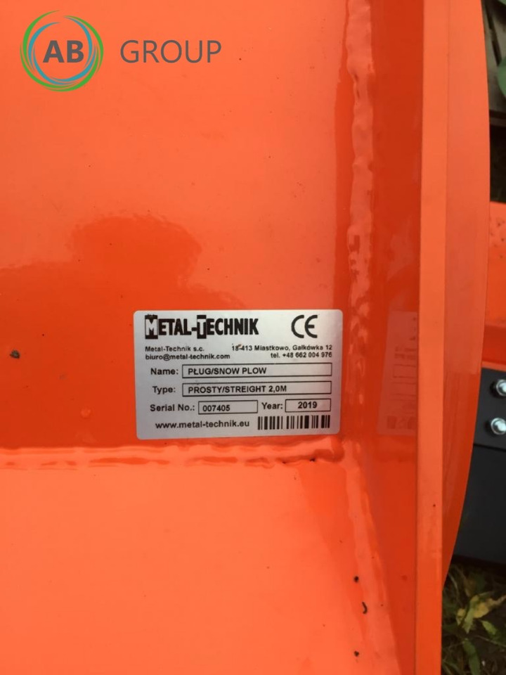 Metal-Technik straight snow plow 2m - Εκχιονιστικό μαχαίρι για Γεωργικά μηχανήματα: φωτογραφία 5 Metal-Technik straight snow plow 2m - Εκχιονιστικό μαχαίρι για Γεωργικά μηχανήματα: φωτογραφία 5