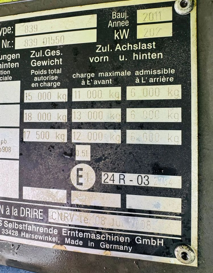 Claas Tucano 450 - Θεριζοαλωνιστική μηχανή: φωτογραφία 5 Claas Tucano 450 - Θεριζοαλωνιστική μηχανή: φωτογραφία 5