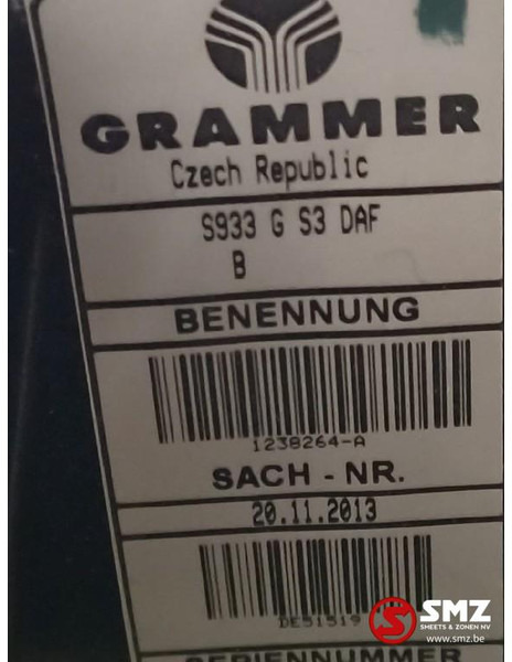 DAF Occ bijrijdersstoel DAF - Καμπίνα και εσωτερικό για Φορτηγό: φωτογραφία 5 DAF Occ bijrijdersstoel DAF - Καμπίνα και εσωτερικό για Φορτηγό: φωτογραφία 5