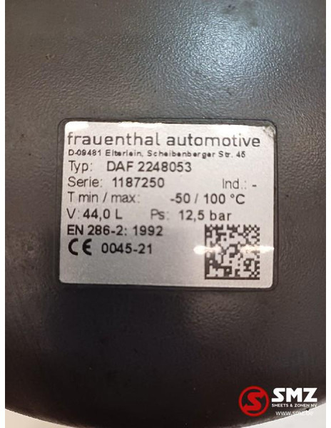 DAF Occ luchtketel 44L 12.5Bar DAF - Ανταλλακτικό για Φορτηγό: φωτογραφία 5 DAF Occ luchtketel 44L 12.5Bar DAF - Ανταλλακτικό για Φορτηγό: φωτογραφία 5