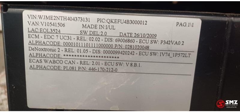 Iveco Occ bijrijdersstoel Iveco - Καμπίνα και εσωτερικό για Φορτηγό: φωτογραφία 5 Iveco Occ bijrijdersstoel Iveco - Καμπίνα και εσωτερικό για Φορτηγό: φωτογραφία 5