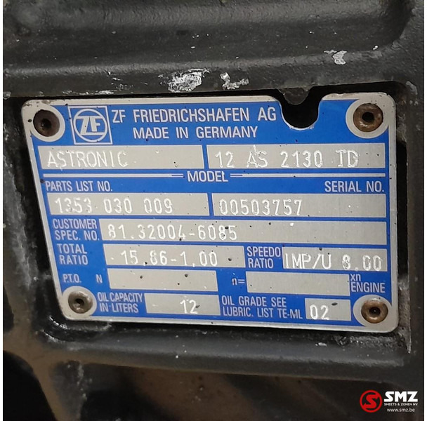 MAN Occ versnellingsbak 12AS2130TD MAN - Κιβώτιο ταχυτήτων για Φορτηγό: φωτογραφία 5 MAN Occ versnellingsbak 12AS2130TD MAN - Κιβώτιο ταχυτήτων για Φορτηγό: φωτογραφία 5