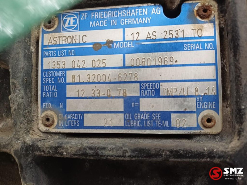 MAN Occ versnellingsbak + intarder 12AS2531TO MAN - Κιβώτιο ταχυτήτων για Φορτηγό: φωτογραφία 5 MAN Occ versnellingsbak + intarder 12AS2531TO MAN - Κιβώτιο ταχυτήτων για Φορτηγό: φωτογραφία 5
