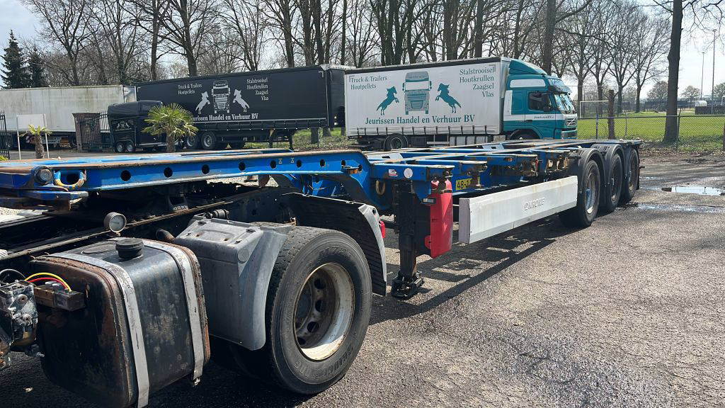 Krone 40FT HC, Voor en achter-uitschuifbaar, BPW 3 stuks - Επικαθήμενο μεταφοράς εμπορευματοκιβωτίων/ Κινητό αμάξωμα: φωτογραφία 1 Krone 40FT HC, Voor en achter-uitschuifbaar, BPW 3 stuks - Επικαθήμενο μεταφοράς εμπορευματοκιβωτίων/ Κινητό αμάξωμα: φωτογραφία 1