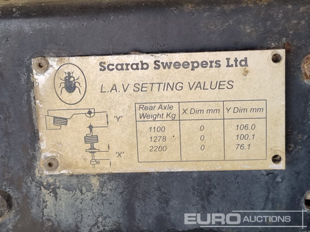 Σάρωθρο δρόμων 2012 Scarab 4x2 Road Sweeper, Reverse Camera, A/C: φωτογραφία 43