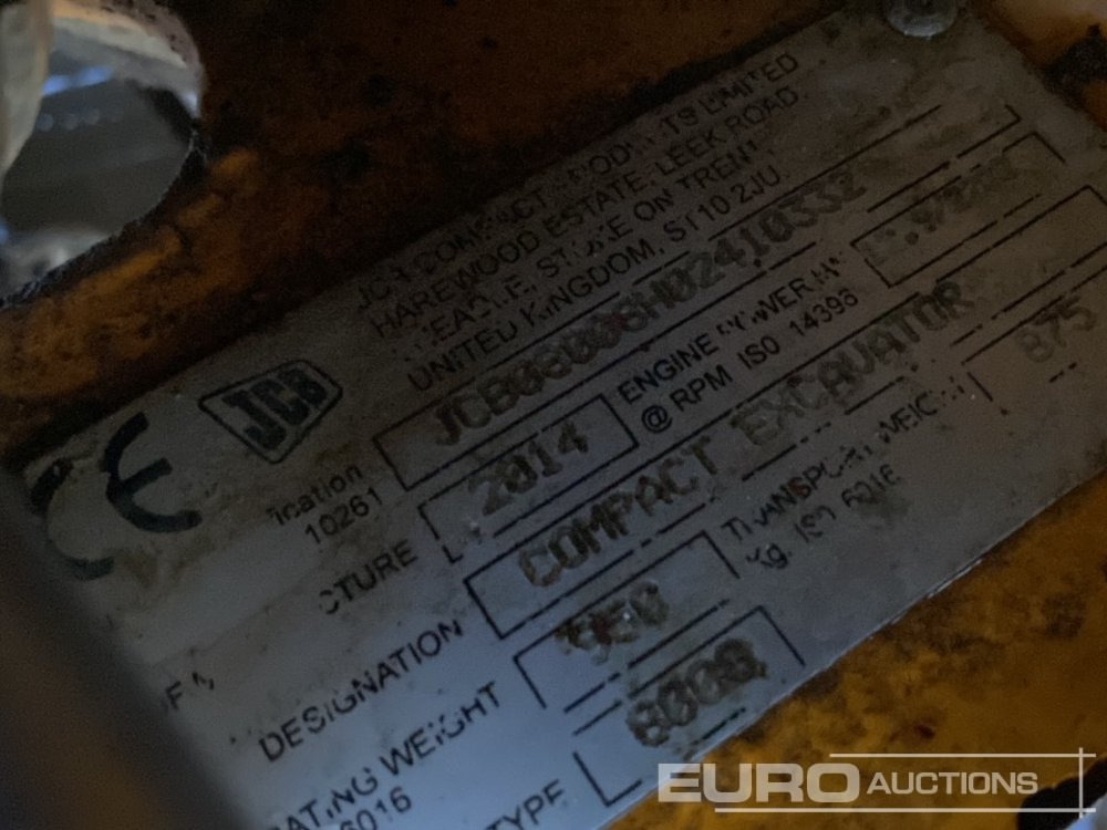 Μίνι εκσκαφέας 2014 JCB 8008CTS: φωτογραφία 44