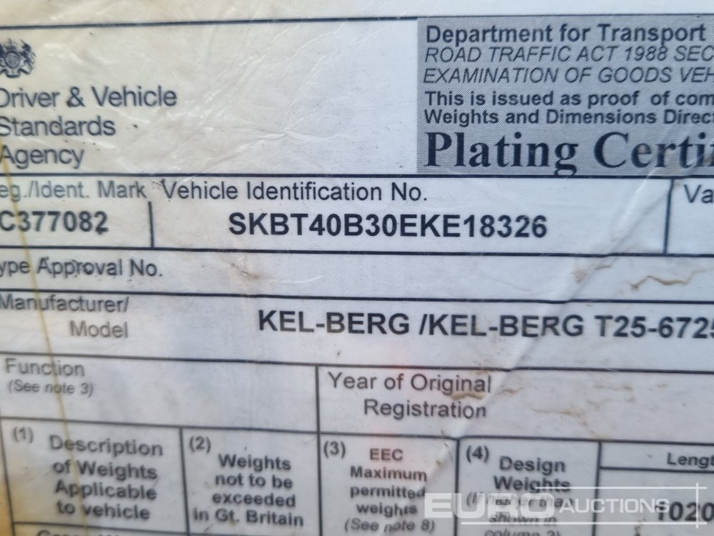 Επικαθήμενο ανατρεπόμενο 2014 Kel-berg T25/T100-6725: φωτογραφία 44