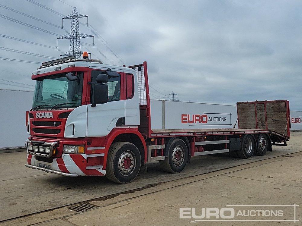 2014 Scania P410 - Φορτηγό με ανοιχτή καρότσα: φωτογραφία 1 2014 Scania P410 - Φορτηγό με ανοιχτή καρότσα: φωτογραφία 1