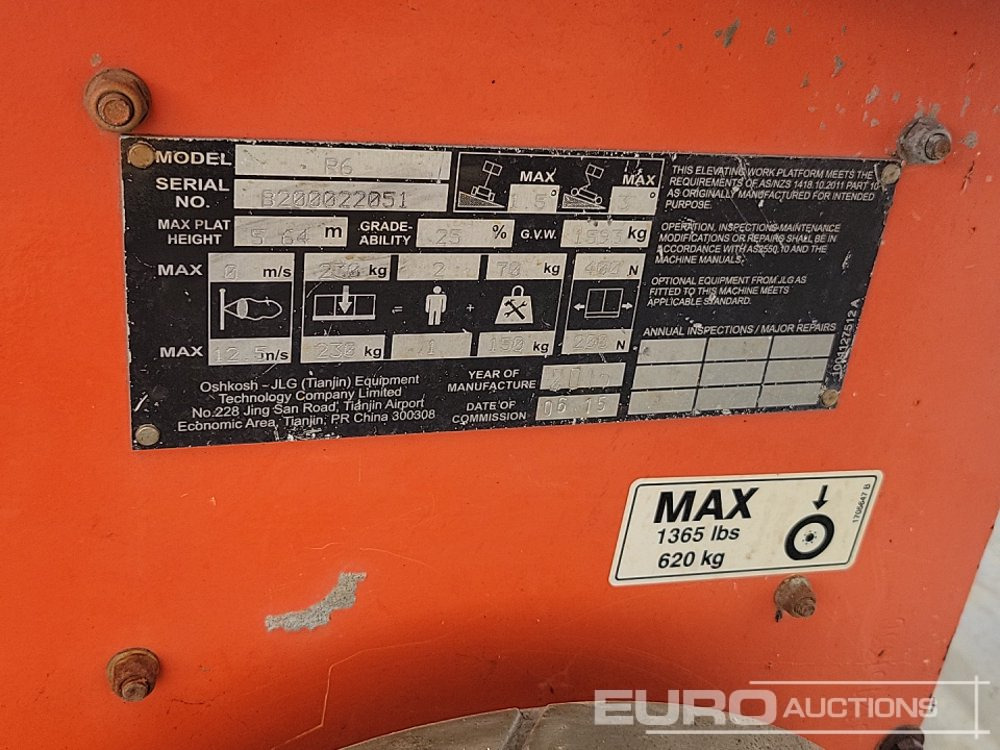 Πλατφόρμα εναέρια 2015 JLG R6: φωτογραφία 28