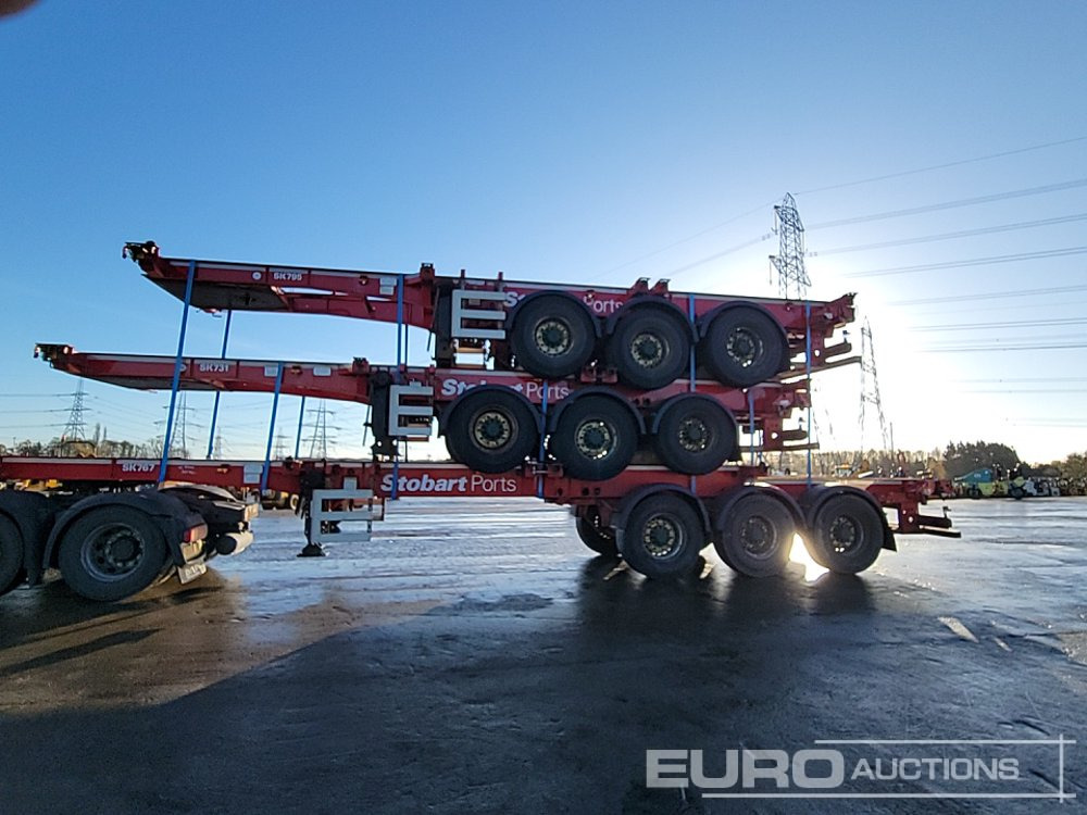 2015 SDC Tri Axle Sliding Skeletal Trailer (3 of) - Επικαθήμενο πλατφόρμα/ Καρότσα: φωτογραφία 2 2015 SDC Tri Axle Sliding Skeletal Trailer (3 of) - Επικαθήμενο πλατφόρμα/ Καρότσα: φωτογραφία 2