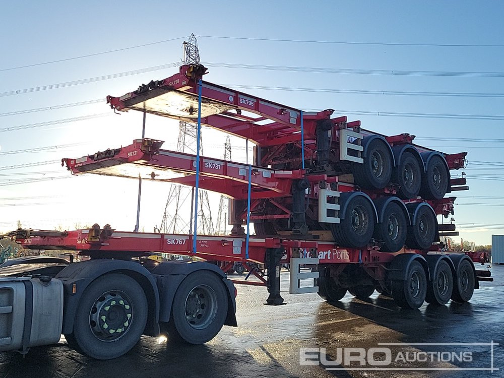 2015 SDC Tri Axle Sliding Skeletal Trailer (3 of) - Επικαθήμενο πλατφόρμα/ Καρότσα: φωτογραφία 1 2015 SDC Tri Axle Sliding Skeletal Trailer (3 of) - Επικαθήμενο πλατφόρμα/ Καρότσα: φωτογραφία 1