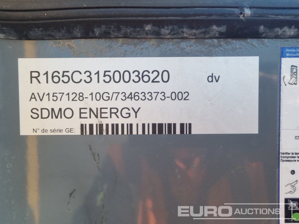 Βιομηχανική γεννήτρια 2015 SDMO R165C3: φωτογραφία 33