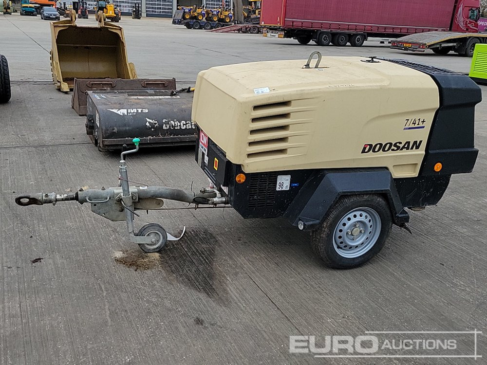 2018 Doosan 7/41 125CFM - Αεροσυμπιεστής: φωτογραφία 2 2018 Doosan 7/41 125CFM - Αεροσυμπιεστής: φωτογραφία 2