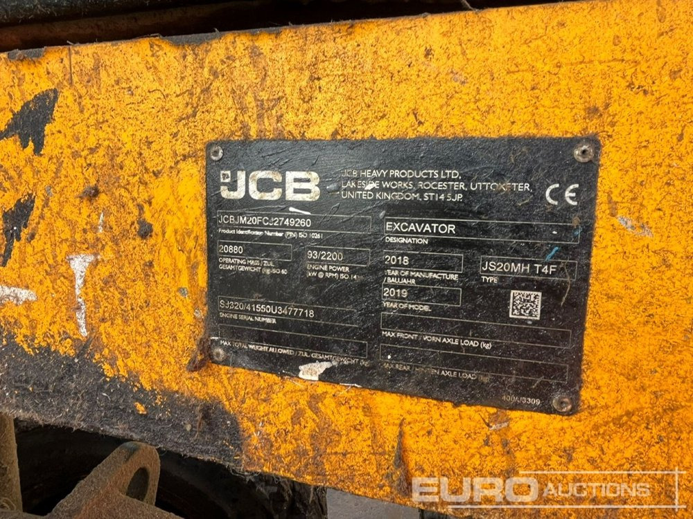 2018 JCB JS20MH - Τροχοφόρος εκσκαφέας: φωτογραφία 2 2018 JCB JS20MH - Τροχοφόρος εκσκαφέας: φωτογραφία 2