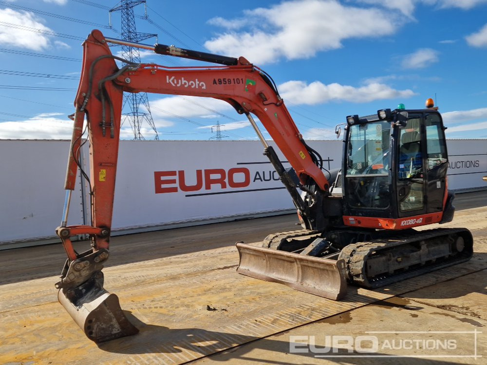 2018 Kubota KX080-4A - Μίνι εκσκαφέας: φωτογραφία 1 2018 Kubota KX080-4A - Μίνι εκσκαφέας: φωτογραφία 1