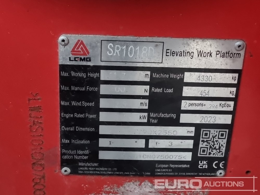 Πλατφόρμα εναέρια 2023 LGMG SR1018D: φωτογραφία 40