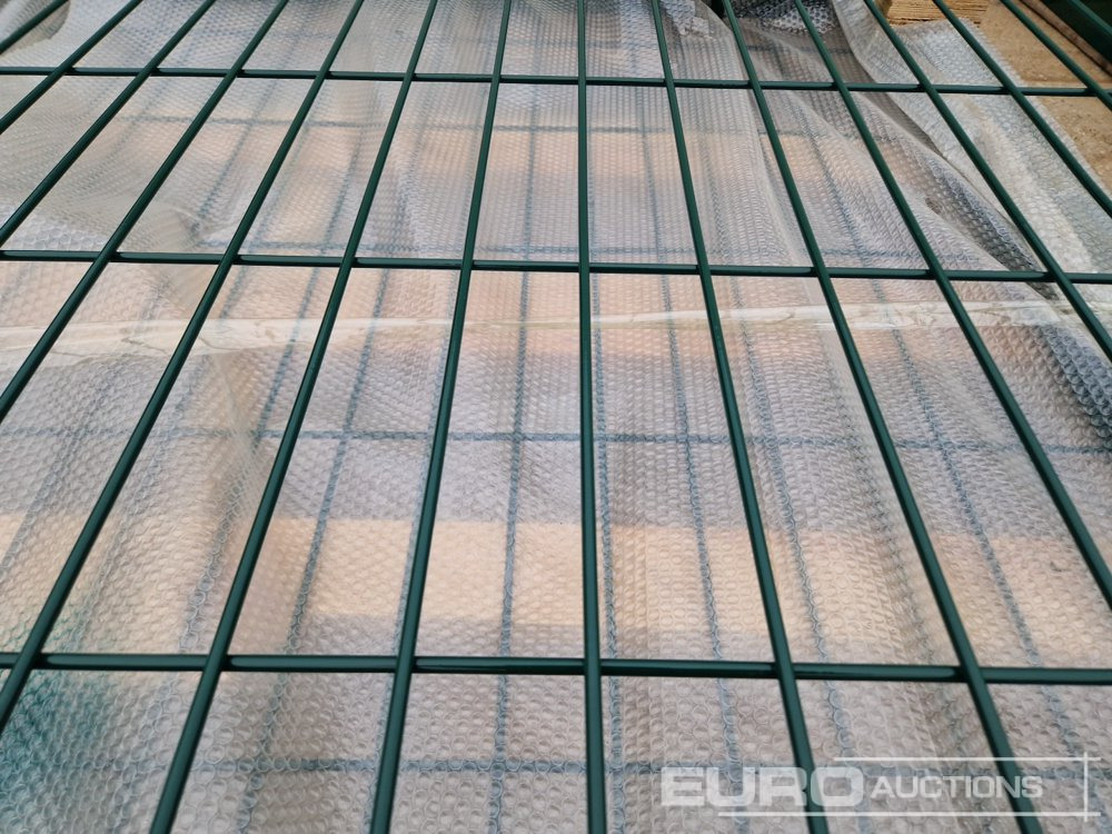 Εξοπλισμού κατασκευών 3m x 2.3m Heavy Duty Galvanized Powder Coated Gate (2 of), 100mm x 100mm Post (2 of), Assembly Kit (Green): φωτογραφία 10