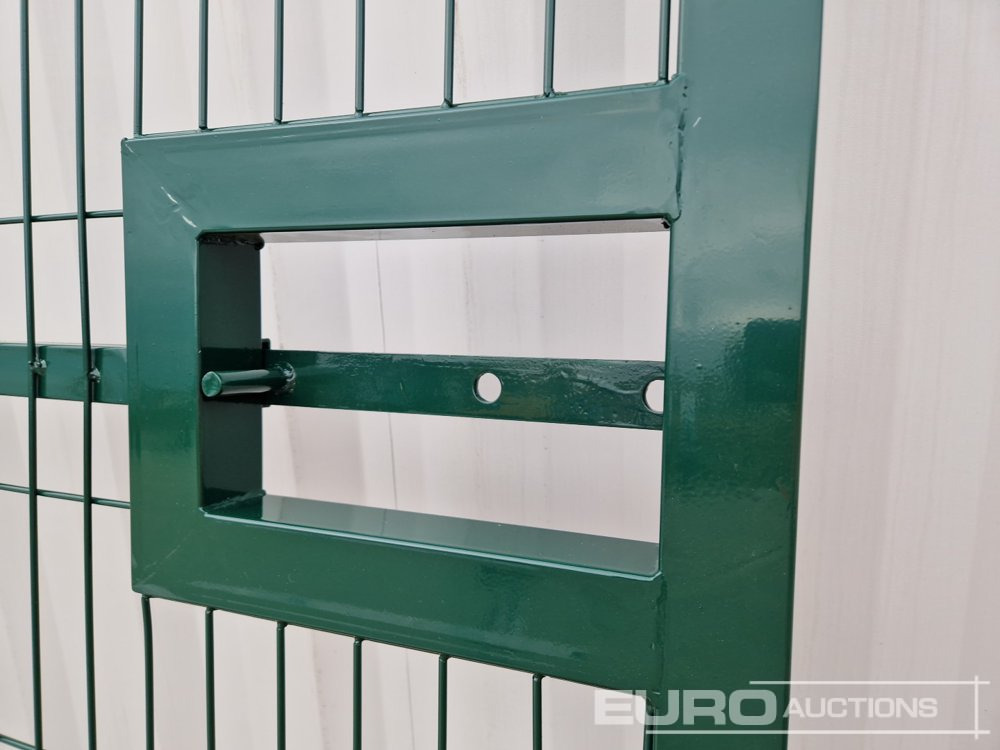 Εξοπλισμού κατασκευών 3m x 2.3m Heavy Duty Galvanized Powder Coated Gate (2 of), 100mm x 100mm Post (2 of), Assembly Kit (Green): φωτογραφία 18