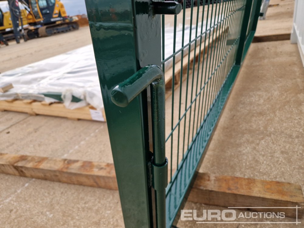 Εξοπλισμού κατασκευών 3m x 2.3m Heavy Duty Galvanized Powder Coated Gate (2 of), 100mm x 100mm Post (2 of), Assembly Kit (Green): φωτογραφία 16