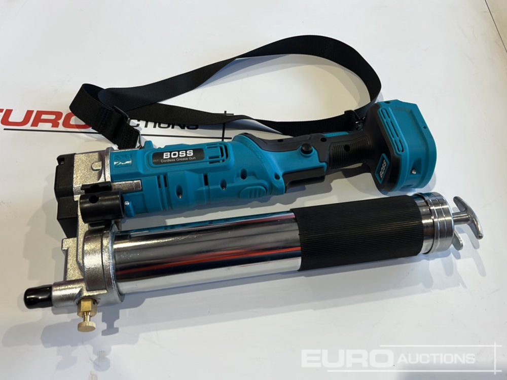 Εξοπλισμός γκαράζ Boss 21 Volt Lithium Battery Cordless Grease Gun, 2 Batteries, Charger, Case, Shoulder Strap, Extension Pieces and Fittings: φωτογραφία 9