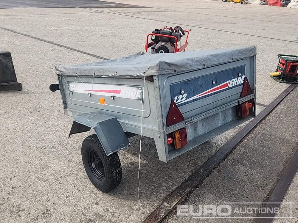 Erde 122 400Kg 4' x 3' Single Axle Tipping Trailer - Τρέιλερ μεταφοράς μηχανημάτων: φωτογραφία 3 Erde 122 400Kg 4' x 3' Single Axle Tipping Trailer - Τρέιλερ μεταφοράς μηχανημάτων: φωτογραφία 3