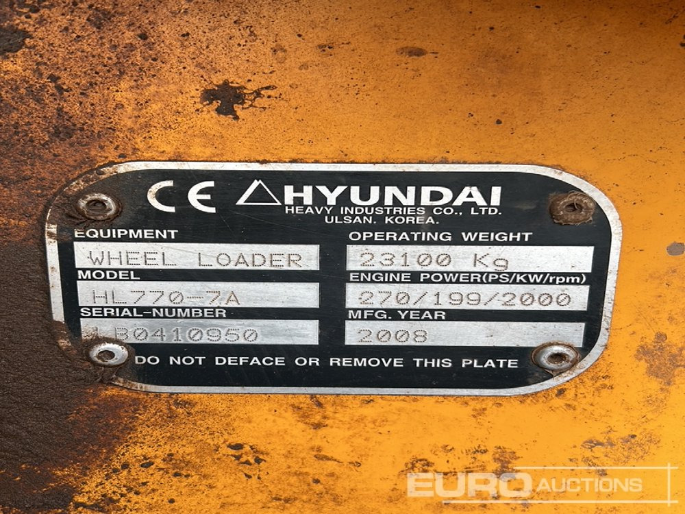 Hyundai HL770-7A - Ελαστιχοφόρος φορτωτής: φωτογραφία 2 Hyundai HL770-7A - Ελαστιχοφόρος φορτωτής: φωτογραφία 2