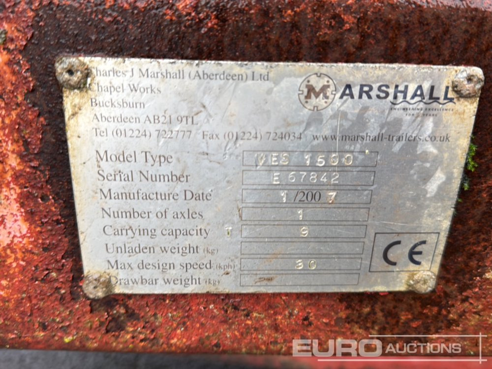 Ρυμούλκα για τρακτέρ Marshall VES1500 Single Axle Muck Spreader: φωτογραφία 13 Ρυμούλκα για τρακτέρ Marshall VES1500 Single Axle Muck Spreader: φωτογραφία 13