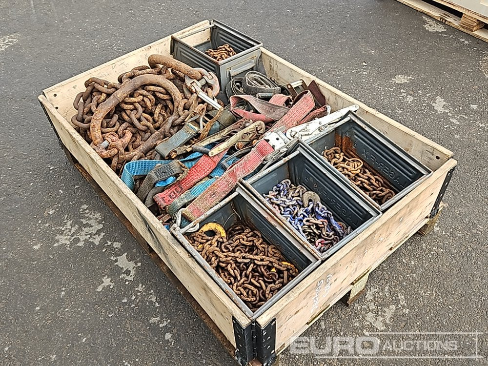 Pallet of Chains, Straps & Lashings - Ανυψωτικό μηχάνημα: φωτογραφία 5 Pallet of Chains, Straps & Lashings - Ανυψωτικό μηχάνημα: φωτογραφία 5
