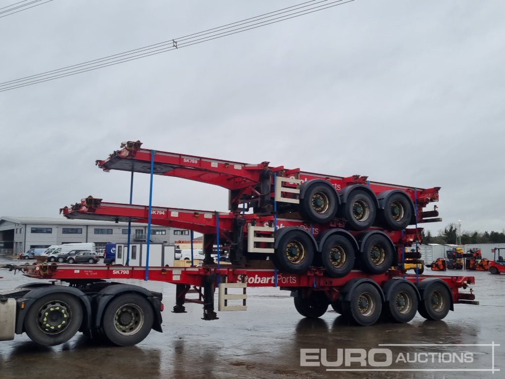 SDC Tri Axle Sliding Skeletal Trailer (3 of) - Επικαθήμενο πλατφόρμα/ Καρότσα: φωτογραφία 1 SDC Tri Axle Sliding Skeletal Trailer (3 of) - Επικαθήμενο πλατφόρμα/ Καρότσα: φωτογραφία 1