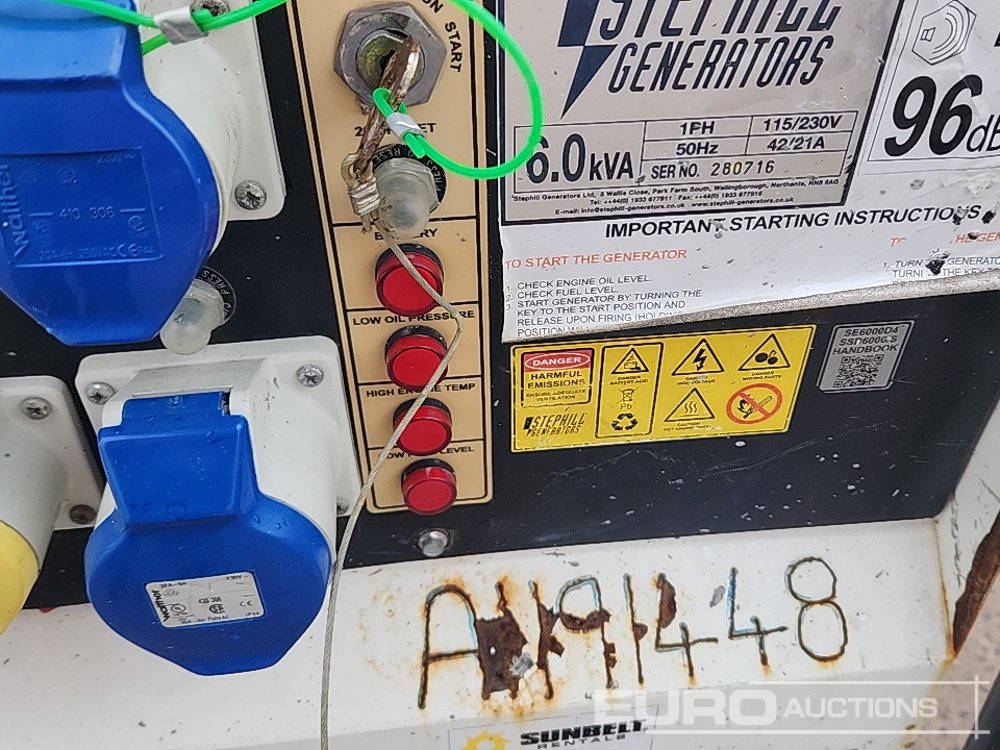 Βιομηχανική γεννήτρια Stephill SSD6000 6Kva Diesel Generator, Yanmar Engine: φωτογραφία 8 Βιομηχανική γεννήτρια Stephill SSD6000 6Kva Diesel Generator, Yanmar Engine: φωτογραφία 8