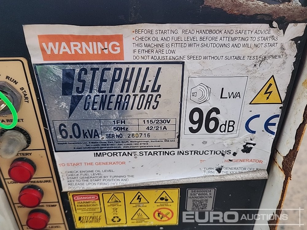 Βιομηχανική γεννήτρια Stephill SSD6000 6Kva Diesel Generator, Yanmar Engine: φωτογραφία 24 Βιομηχανική γεννήτρια Stephill SSD6000 6Kva Diesel Generator, Yanmar Engine: φωτογραφία 24