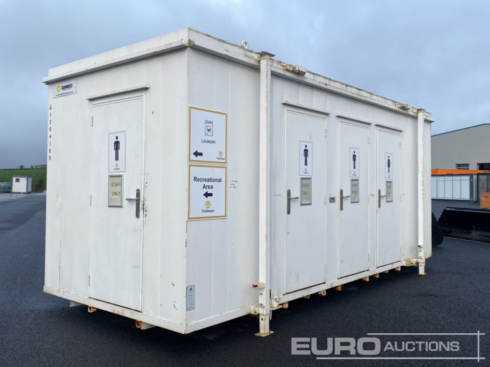 Thurston 20' x 9' Toilet Block (No Keys) (Cannot Be Reconsigned) - Εμπορευματοκιβώτιο: φωτογραφία 1 Thurston 20' x 9' Toilet Block (No Keys) (Cannot Be Reconsigned) - Εμπορευματοκιβώτιο: φωτογραφία 1