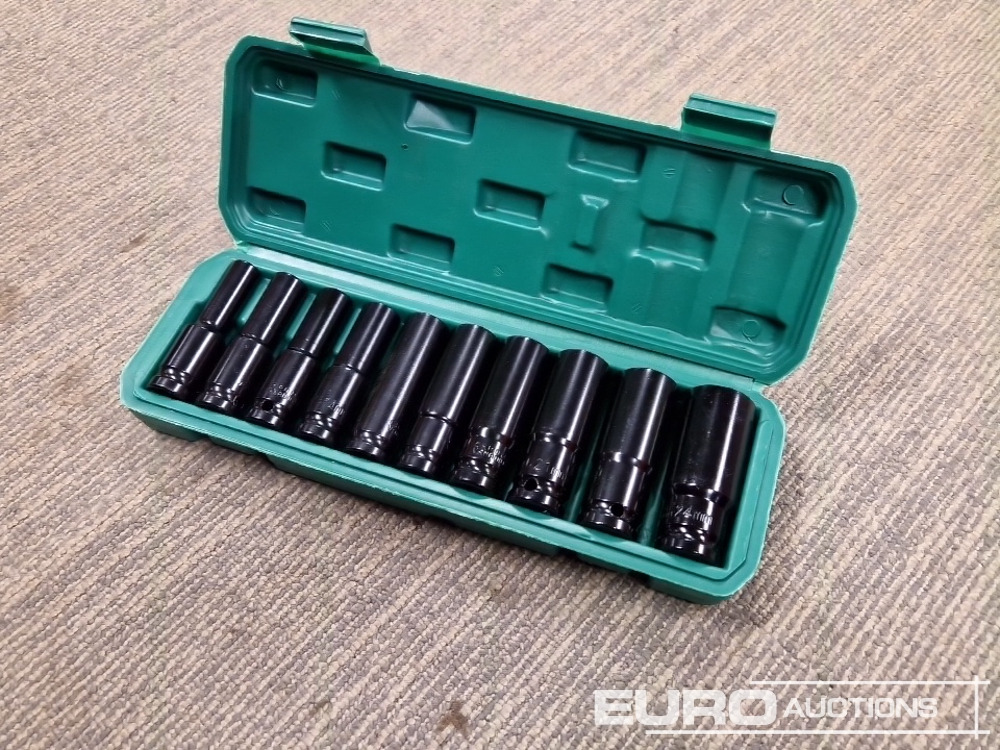 Unused 1/2" Deep Socket Set 10Pcs 10-24mm - Εξοπλισμός γκαράζ: φωτογραφία 1 Unused 1/2" Deep Socket Set 10Pcs 10-24mm - Εξοπλισμός γκαράζ: φωτογραφία 1