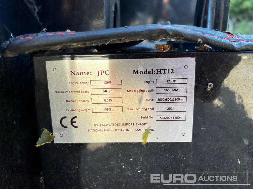 Unused 2024 JPC HT12 - Μίνι εκσκαφέας: φωτογραφία 3 Unused 2024 JPC HT12 - Μίνι εκσκαφέας: φωτογραφία 3