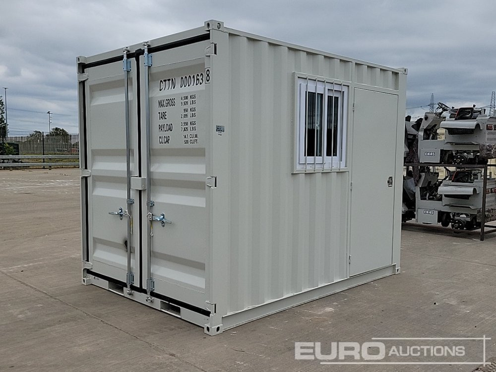 Unused 2025 10' x 8' Container, Door, Window (Cannot Be Reconsigned) - Εμπορευματοκιβώτιο: φωτογραφία 1 Unused 2025 10' x 8' Container, Door, Window (Cannot Be Reconsigned) - Εμπορευματοκιβώτιο: φωτογραφία 1