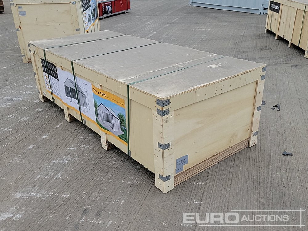 Unused 2025 21' x 19' Portable Metal Shed (Cannot Be Reconsigned) - Εμπορευματοκιβώτιο: φωτογραφία 2 Unused 2025 21' x 19' Portable Metal Shed (Cannot Be Reconsigned) - Εμπορευματοκιβώτιο: φωτογραφία 2