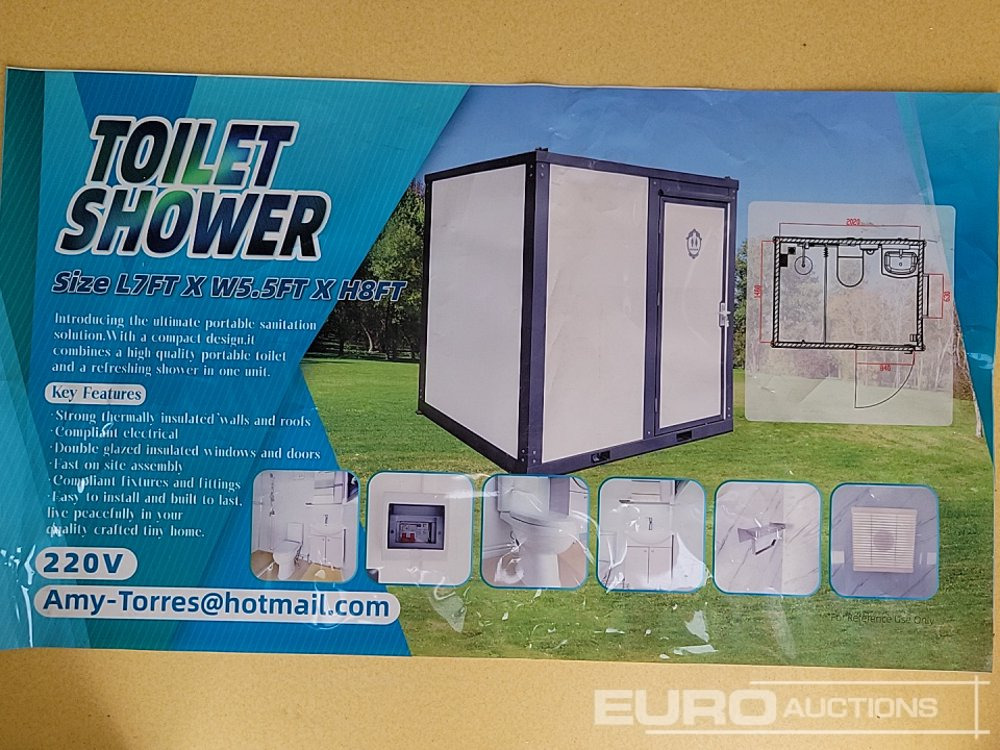Unused 2025 220V Portable Toilets, Shower (Cannot Be Reconsigned) - Εμπορευματοκιβώτιο: φωτογραφία 1 Unused 2025 220V Portable Toilets, Shower (Cannot Be Reconsigned) - Εμπορευματοκιβώτιο: φωτογραφία 1
