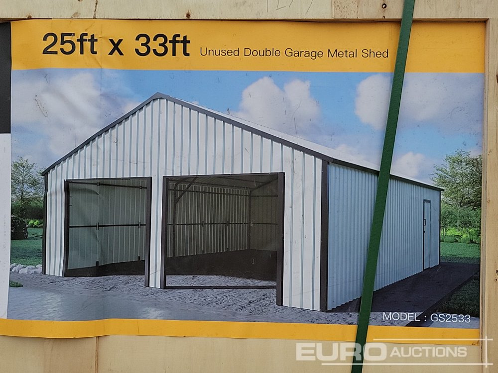 Unused 2025 33' x 22' Portable Metal Shed (Cannot Be Reconsigned) - Εμπορευματοκιβώτιο: φωτογραφία 1 Unused 2025 33' x 22' Portable Metal Shed (Cannot Be Reconsigned) - Εμπορευματοκιβώτιο: φωτογραφία 1