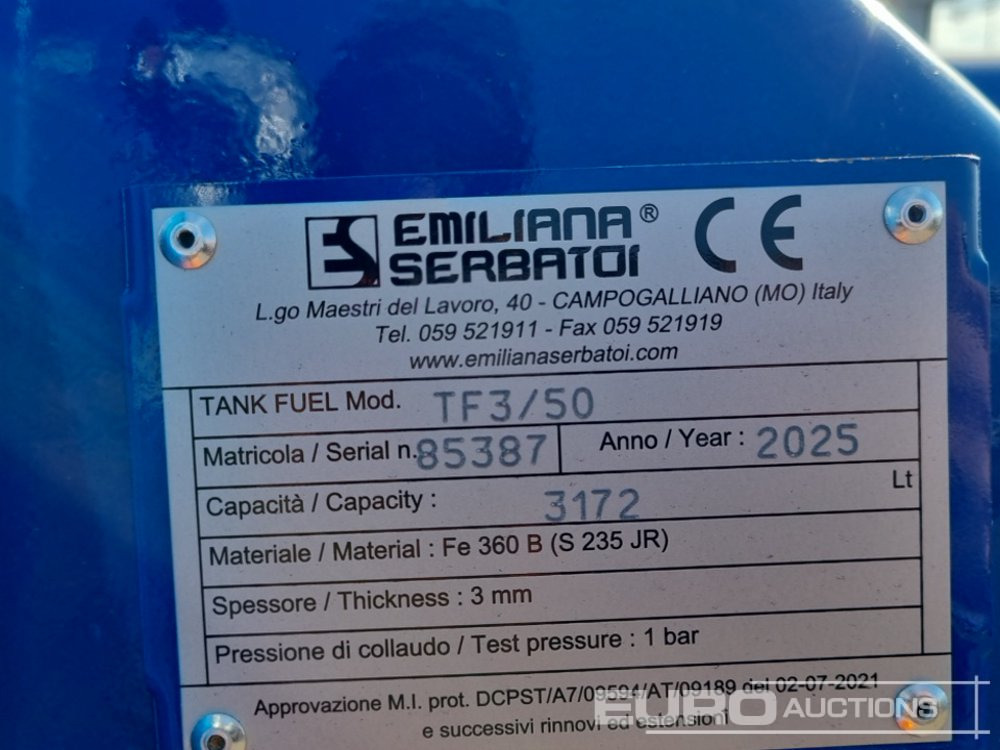 Δεξαμενή αποθήκευσης Unused 2025 Emiliana Serbatoi TF3/50: φωτογραφία 16