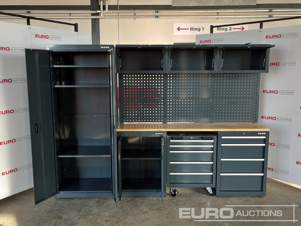 Unused Boss 2.6m 9 Drawer, 5 Cabinet Tool Station - Εξοπλισμού κατασκευών: φωτογραφία 4 Unused Boss 2.6m 9 Drawer, 5 Cabinet Tool Station - Εξοπλισμού κατασκευών: φωτογραφία 4