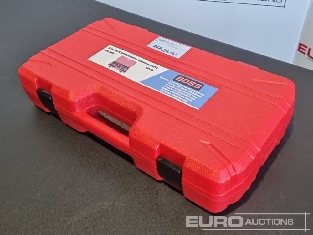 Unused Boss 3/4" 21pc Heavy Duty Pneumatic Socket Set, 4" Connecting Rod, 8" Connecting Rod, Quick Ratchet Wrench, 20" Sliding Rod - Εξοπλισμού κατασκευών: φωτογραφία 3 Unused Boss 3/4" 21pc Heavy Duty Pneumatic Socket Set, 4" Connecting Rod, 8" Connecting Rod, Quick Ratchet Wrench, 20" Sliding Rod - Εξοπλισμού κατασκευών: φωτογραφία 3