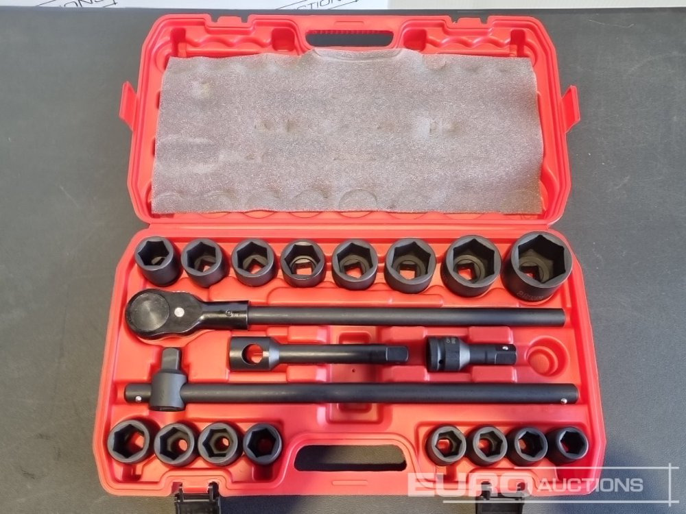 Unused Boss 3/4" 21pc Heavy Duty Pneumatic Socket Set, 4" Connecting Rod, 8" Connecting Rod, Quick Ratchet Wrench, 20" Sliding Rod - Εξοπλισμού κατασκευών: φωτογραφία 4 Unused Boss 3/4" 21pc Heavy Duty Pneumatic Socket Set, 4" Connecting Rod, 8" Connecting Rod, Quick Ratchet Wrench, 20" Sliding Rod - Εξοπλισμού κατασκευών: φωτογραφία 4