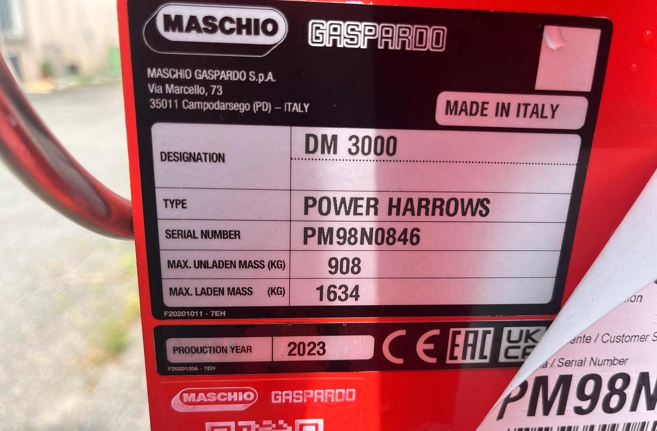 Erpice rotante nuovo Maschio DM 300 - Σβολοκόπτης: φωτογραφία 4 Erpice rotante nuovo Maschio DM 300 - Σβολοκόπτης: φωτογραφία 4