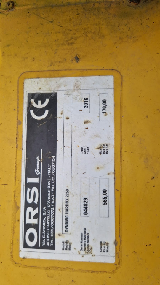 Orsi Trincia erba legna usata Dynamic Hardox 2250 - Καταστροφέας με σφυριά: φωτογραφία 2 Orsi Trincia erba legna usata Dynamic Hardox 2250 - Καταστροφέας με σφυριά: φωτογραφία 2