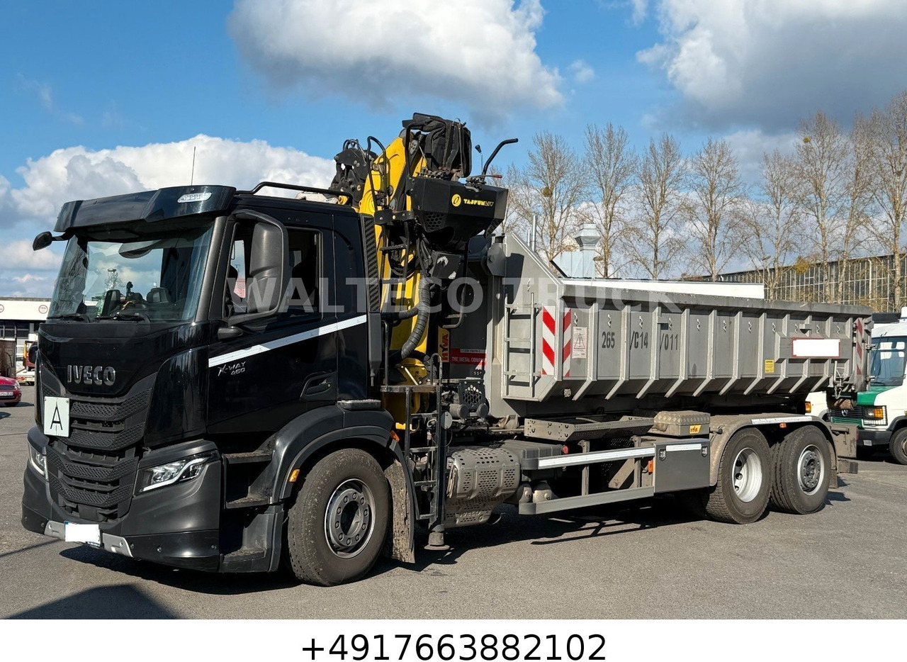 Iveco X Way 460/Abroll HYVA/KRAN TAYFUN/LENKACHSE - Φορτηγό φόρτωσης γάντζου: φωτογραφία 1 Iveco X Way 460/Abroll HYVA/KRAN TAYFUN/LENKACHSE - Φορτηγό φόρτωσης γάντζου: φωτογραφία 1