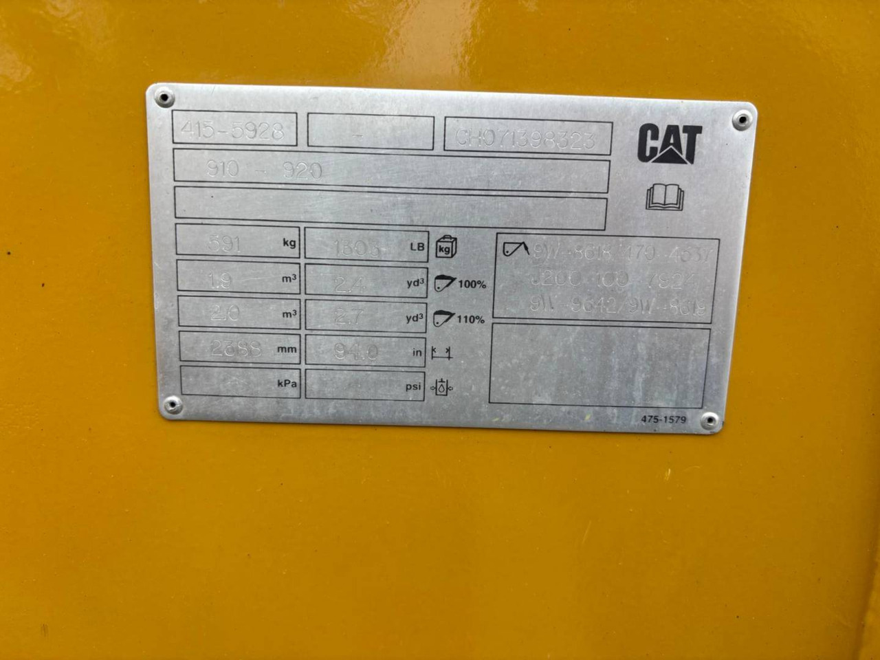 Μίσθωση CAT 914M CAT 914M: φωτογραφία 14