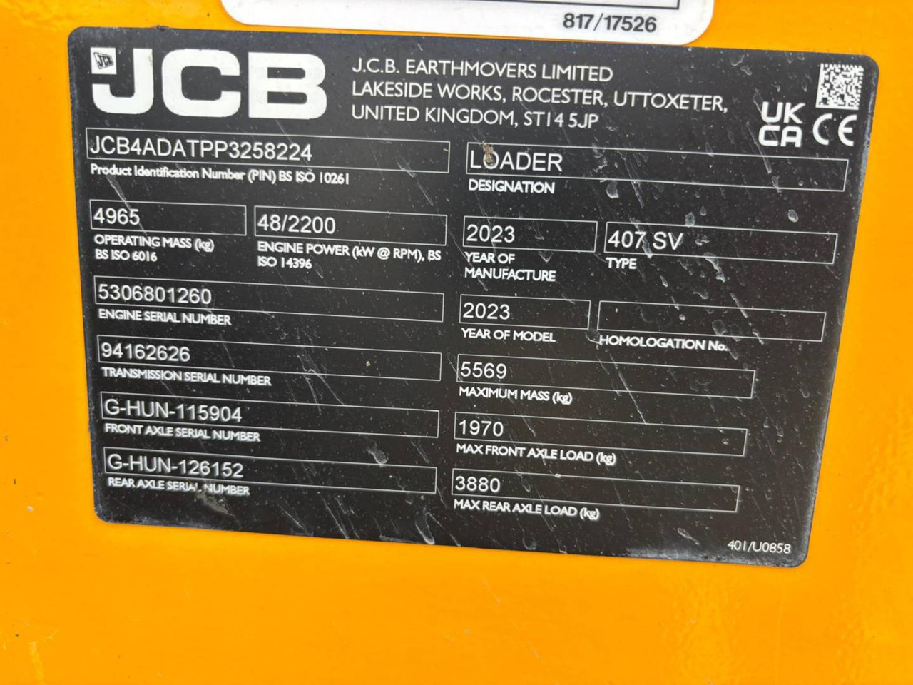 JCB 407 - Ελαστιχοφόρος φορτωτής: φωτογραφία 5 JCB 407 - Ελαστιχοφόρος φορτωτής: φωτογραφία 5